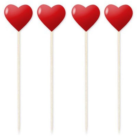 Red Heart Spieße | 50 Stück