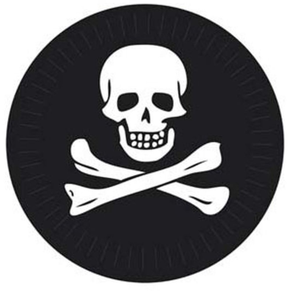 Boland Bord Doodshoofd 23cm | 6 stuks Boland Bord Doodshoofd 23cm | 6 stuks