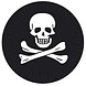Boland Skull Sign 23cm | 6 pieces