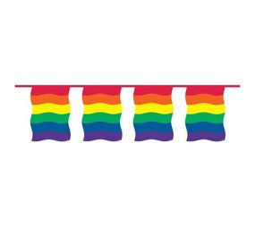 Square rainbow bunting