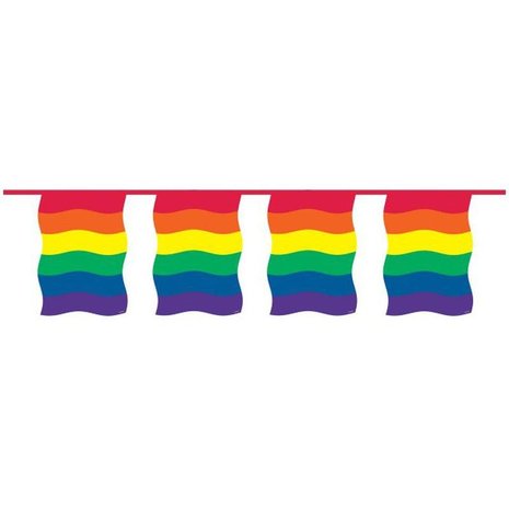 Vlaggenlijn regenboog vierkant Vlaggenlijn regenboog vierkant