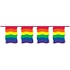 Quadratische Regenbogen-Wimpelkette