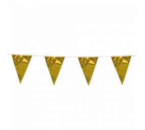 WeFiesta Vlaggenlijn goud metallic | 10 meter WeFiesta Vlaggenlijn goud metallic | 10 meter