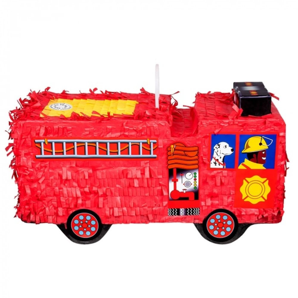 Brandweerauto 3D Pinata 43x24x18cm | per stuk Brandweerauto 3D Pinata 43x24x18cm | per stuk