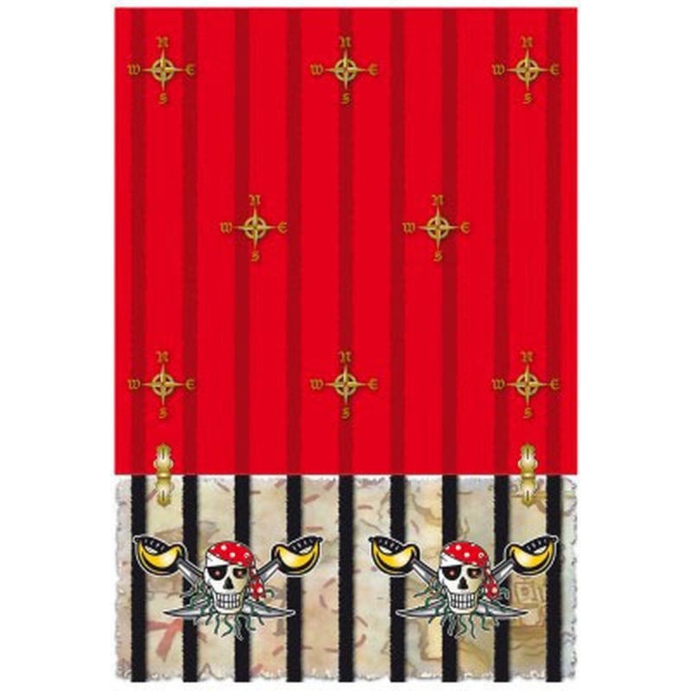 Folat Nappe pirate rouge 130 x 180 cm | à l'unité