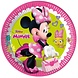 Procos Party Borden Minnie Mouse lime-roze 23cm | 8 stuks Procos Party Borden Minnie Mouse lime-roze 23cm | 8 stuks
