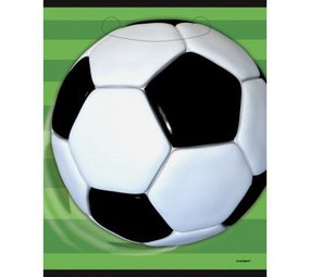 Unique Party Voetbal Uitdeelzakjes 17x24cm | 8 stuks Unique Party Voetbal Uitdeelzakjes 17x24cm | 8 stuks