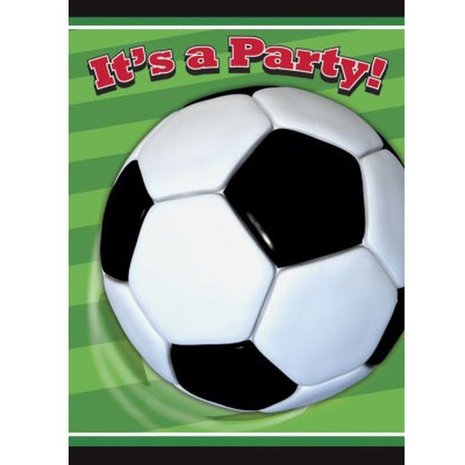 Unique Party Invitations de football | 8 pièces