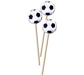 Folat Voetbal Prikkers 20cm | 8 stuks Folat Voetbal Prikkers 20cm | 8 stuks