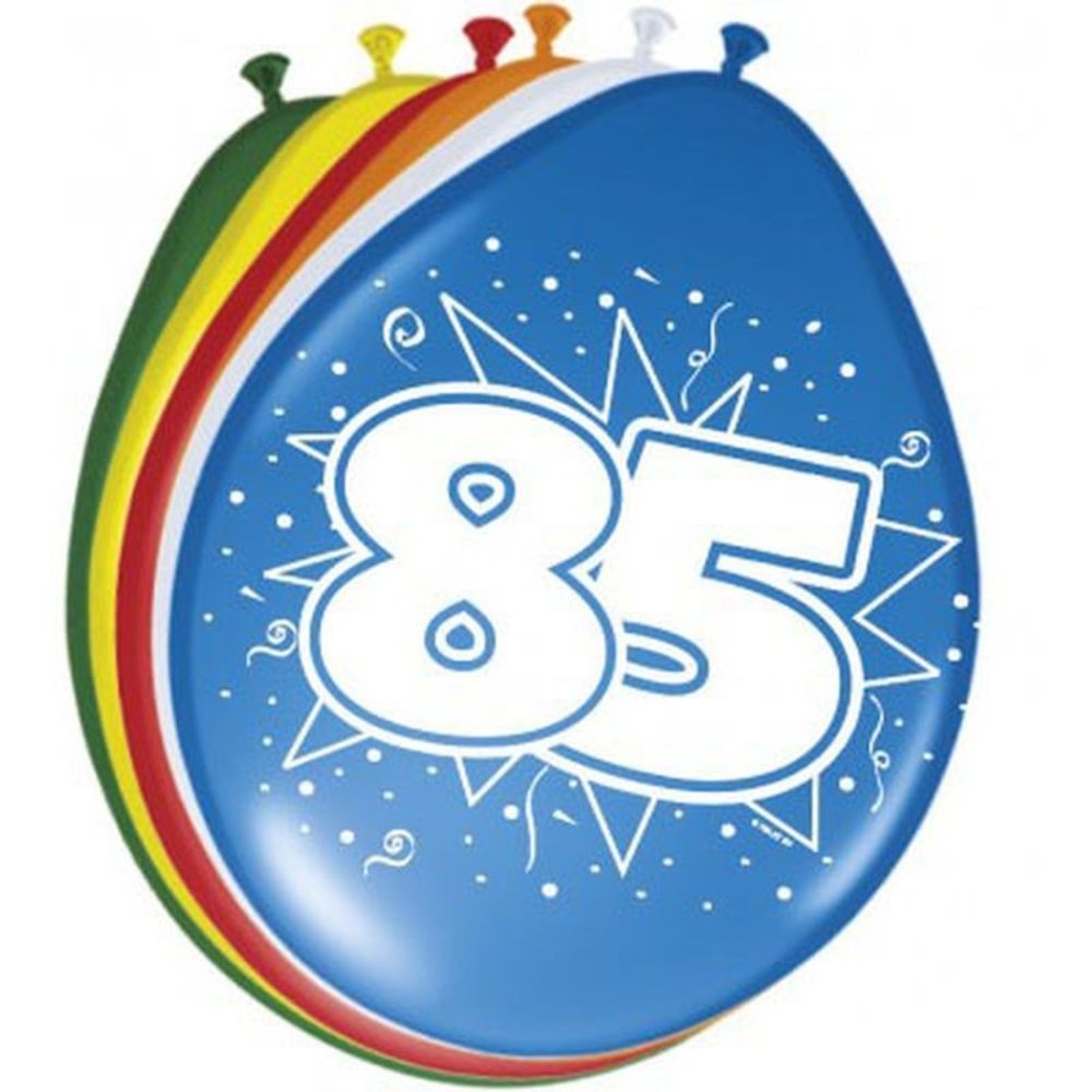 Folat Ballons pour 85e anniversaire, 30 cm | 8 pièces