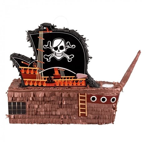 Boland Piratenschip 3D Pinata 59x44x15cm | per stuk Boland Piratenschip 3D Pinata 59x44x15cm | per stuk