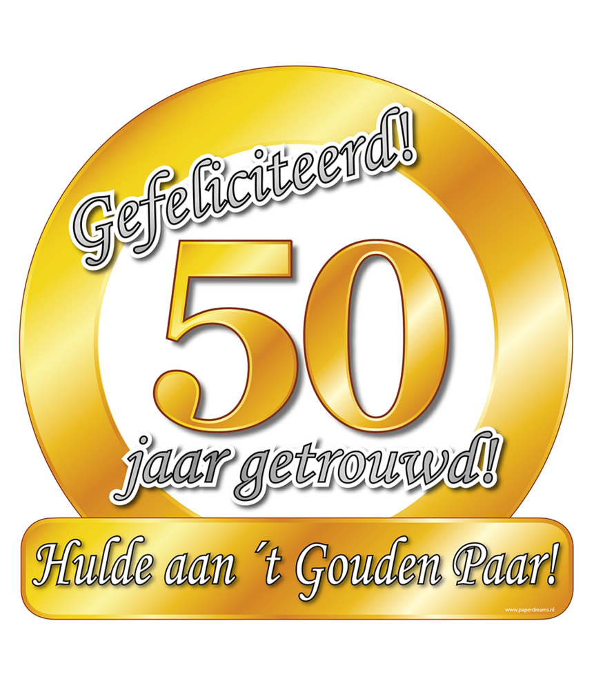 Paper Dreams Gedenktafel zum 50. Hochzeitstag