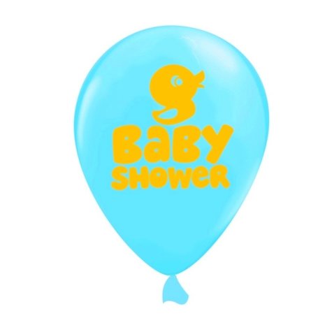 Ballon Babyshower eendje 6 stuks Ballon Babyshower eendje 6 stuks