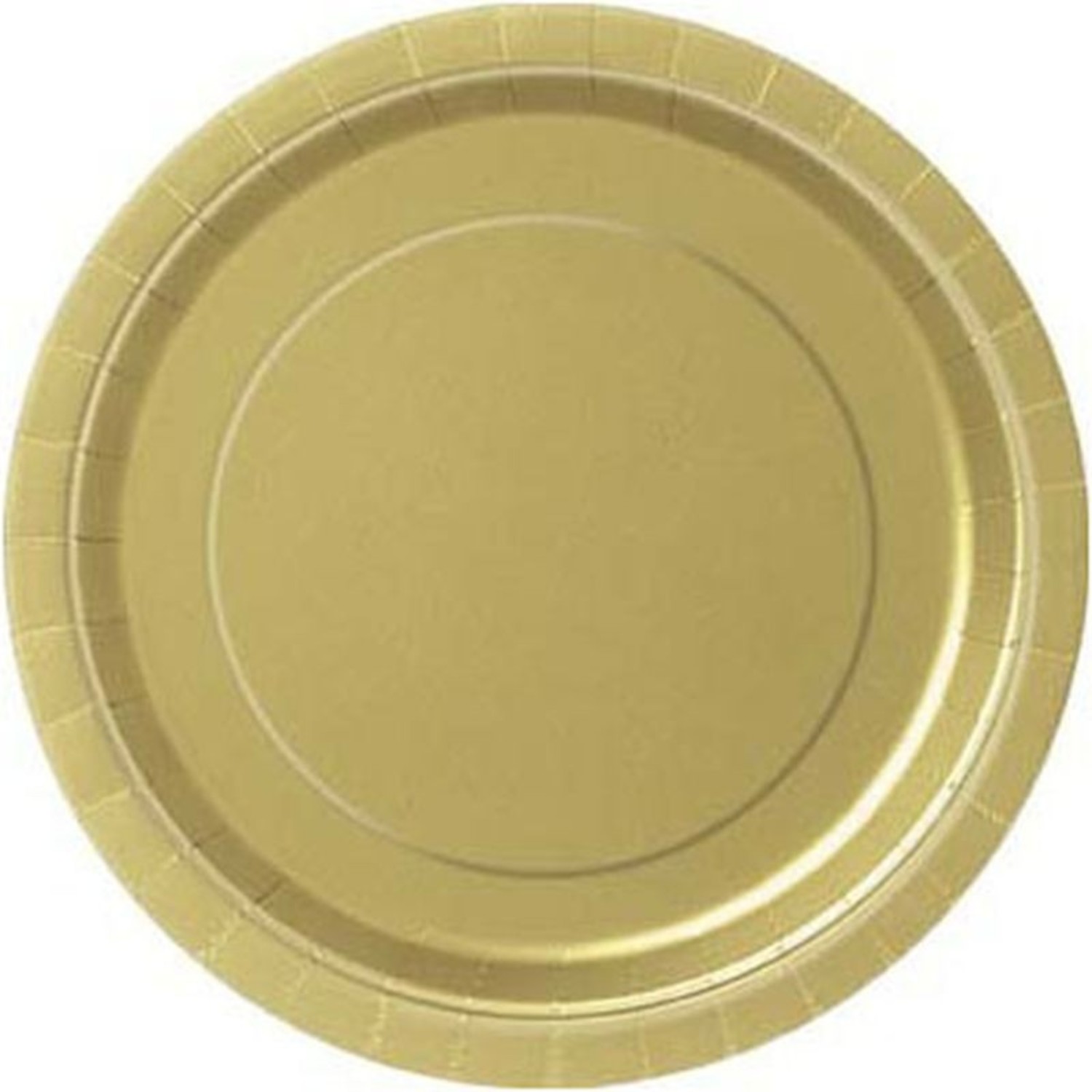Aan boord Brein thema Tuf-Tuf | Bord goud 18cm 20 stuks | Goud gekleurde feestartikelen | Tuf-Tuf  Nederland