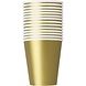 Unique Party Gold Cups 270 ml | 14 pieces
