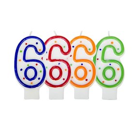Folat Candle 6 speckled