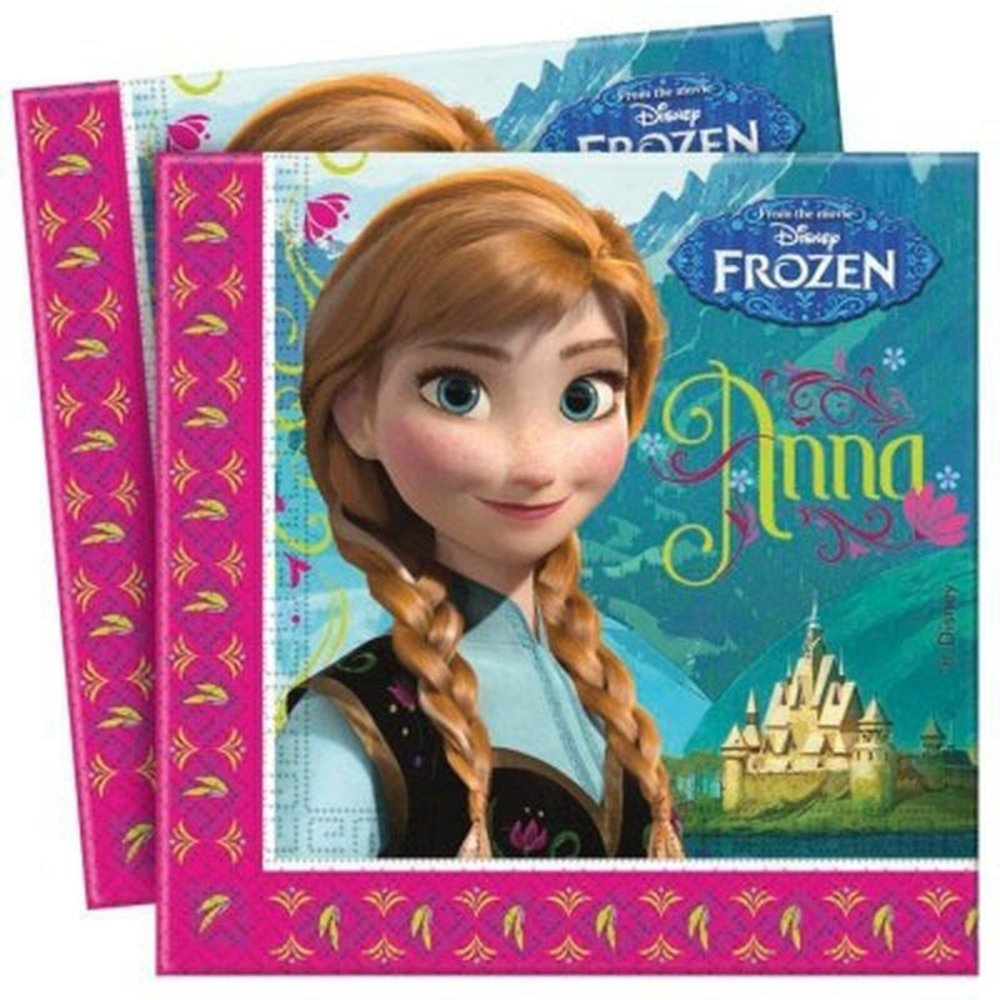 Procos Party Serviettes de table Frozen 33x33cm | 20 pièces