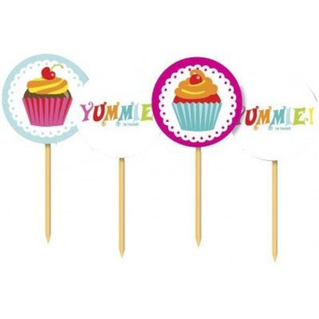 Cupcake Picks Yummy 20 pieces Cupcake Picks Yummy 20 pieces