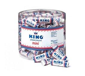 Mini rolletje Pepermunt KING | per stuk Mini rolletje Pepermunt KING | per stuk