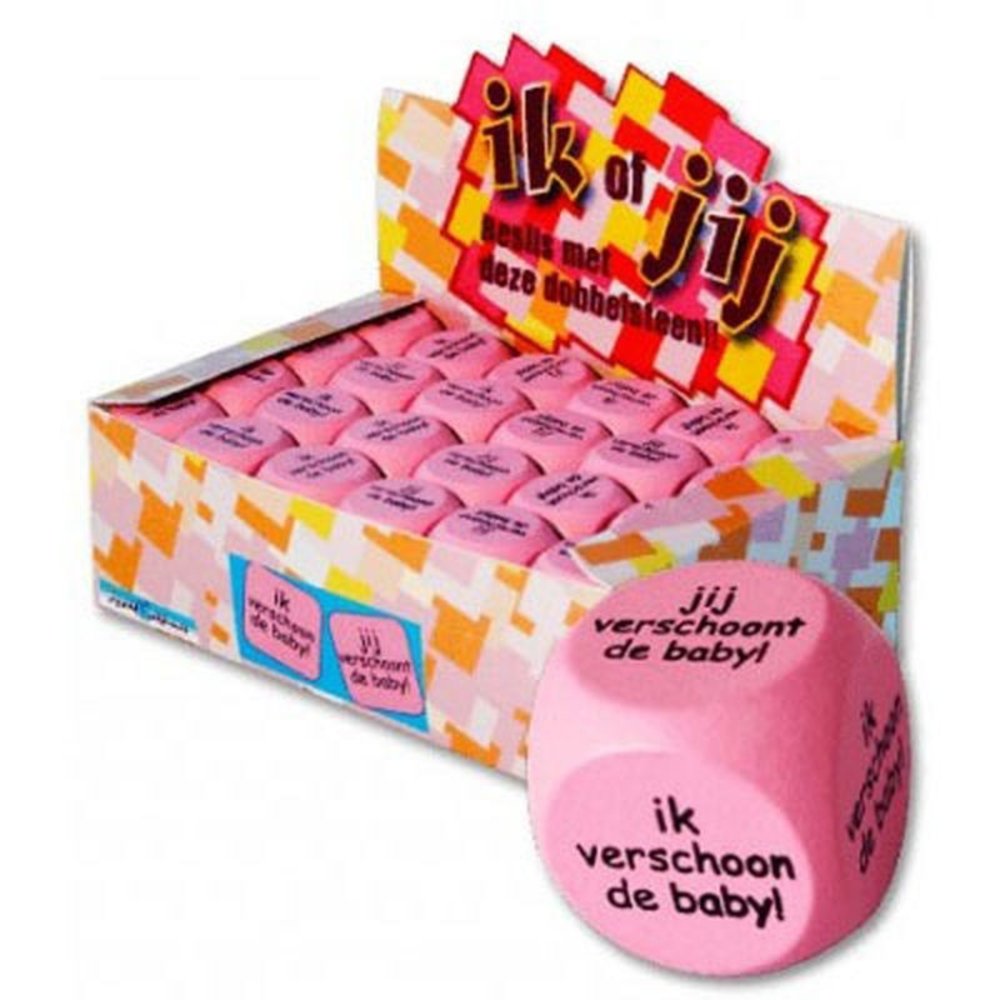 Paper Dreams You Change the Baby Dice Pink 2cm | per piece