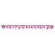 Happy Birthday Disney Princess letter garland with hearts 1.75m Happy Birthday Disney Princess letter garland with hearts 1.75m