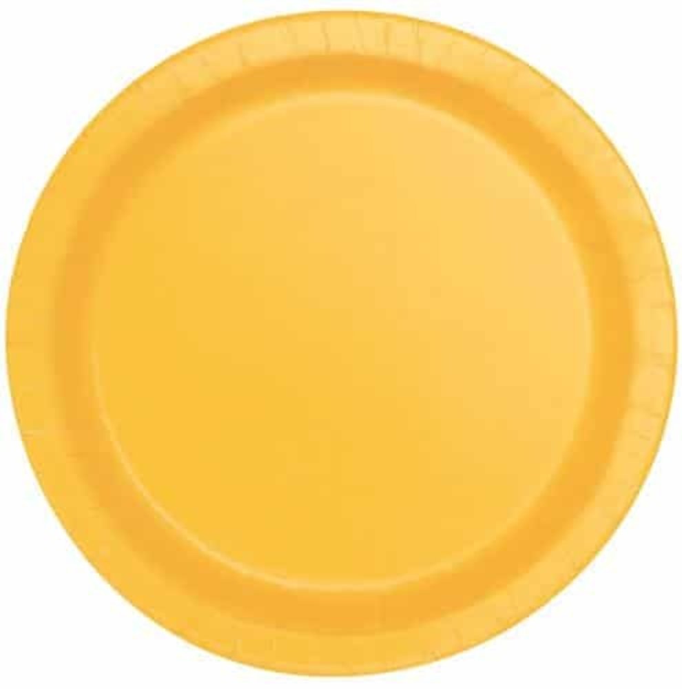 Unique Party Assiettes Tournesol Jaune 23 cm | 8 pièces