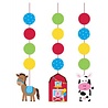 Creative Converting Farm Animals Hanging Decoration 3 Pieces Creative Converting Farm Animals Hanging Decoration 3 Pieces