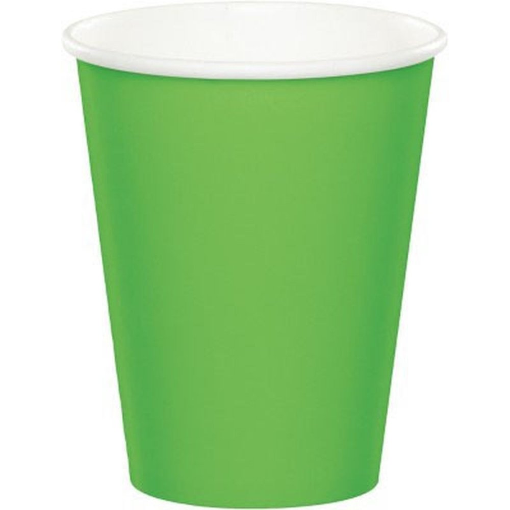 Unique Party Lime Green Cups 270ml | 14 pieces
