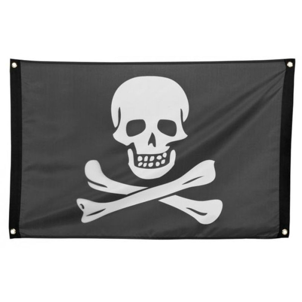Boland Piraten Classic Spandoek/Vlag 60x90cm | per stuk Boland Piraten Classic Spandoek/Vlag 60x90cm | per stuk