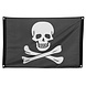 Spandoek Piraat Doodshoofd zonder stok Spandoek Piraat Doodshoofd zonder stok
