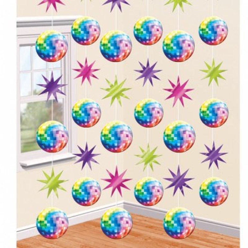 Riethmüller Disco-Fieber-Hängedekoration 213 cm | 6 Stück