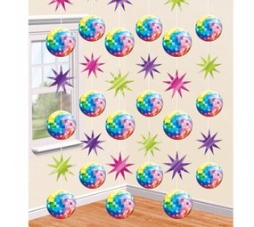 Riethmüller Disco-Fieber-Hängedekoration 213 cm | 6 Stück