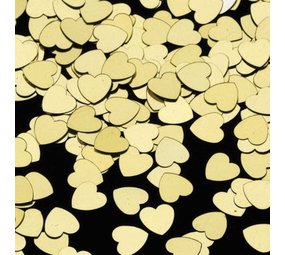 Cœurs en confettis dorés | 14 grammes