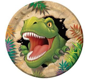 Creative Converting Plaques Dino Blast 23 cm | 8 pièces