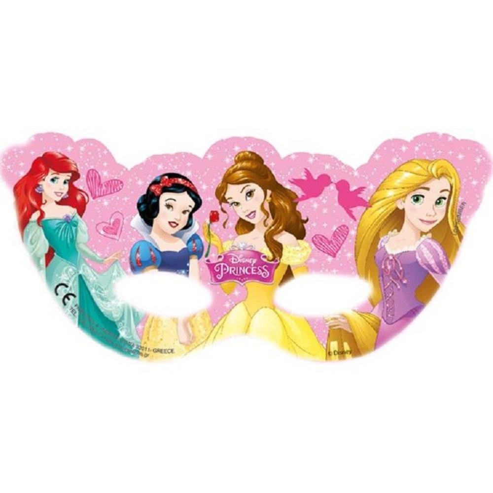 Disney-Prinzessinnen-Augenmasken | 6 Stück Disney-Prinzessinnen-Augenmasken | 6 Stück