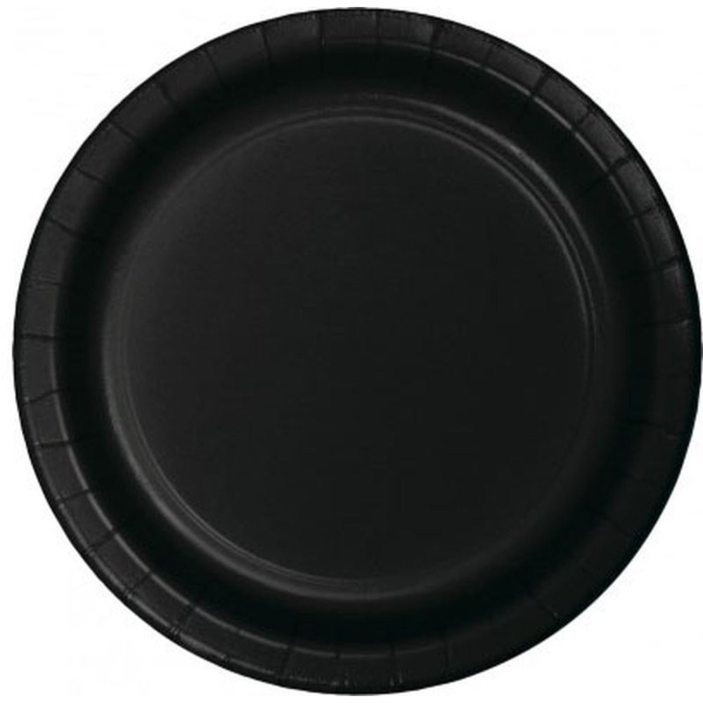 Black plate 23cm | 8 pieces