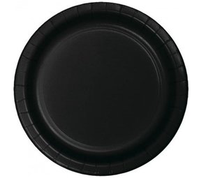 Black plate 23cm | 8 pieces