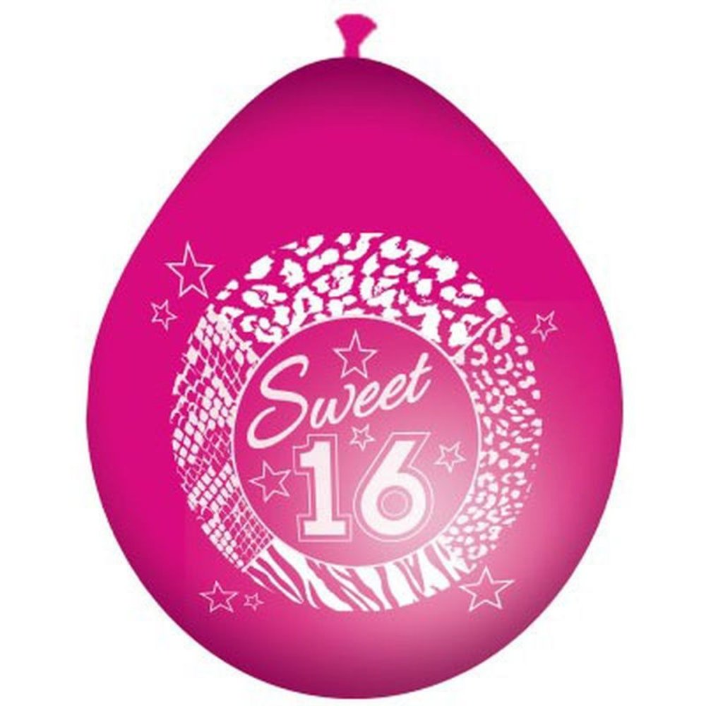Folat Sweet 16 Ballonnen 30cm | 8 stuks