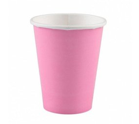 Amscan Gobelets rose clair 250 ml | 8 pièces