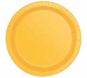 Assiettes Tournesol Jaune 18 cm | 8 pièces