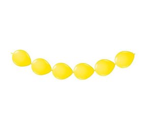 Folat Gelbe Knotenballons 30 cm | 8 Stück