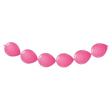 Folat Magenta-rosa Knotenballons, 30 cm | 8 Stück