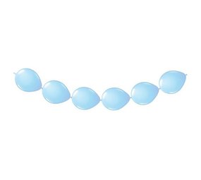 Folat Ballons bleu clair à nœud 30 cm | 8 pièces