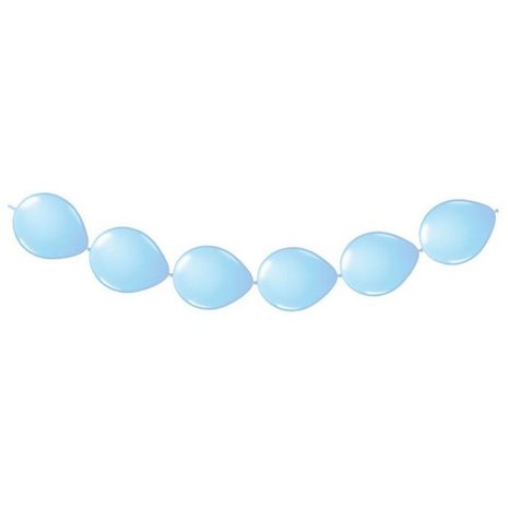 Folat Ballons bleu clair à nœud 30 cm | 8 pièces