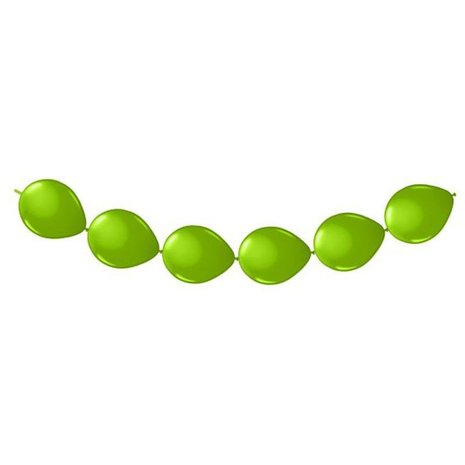 Folat Lime green knot balloons 30cm | 8 pieces