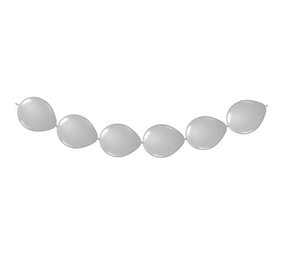 Folat Zilveren Knoopballonnen 30cm | 8 stuks Folat Zilveren Knoopballonnen 30cm | 8 stuks