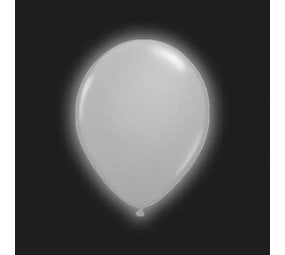 Silberner LED-Ballon | 5 Stück