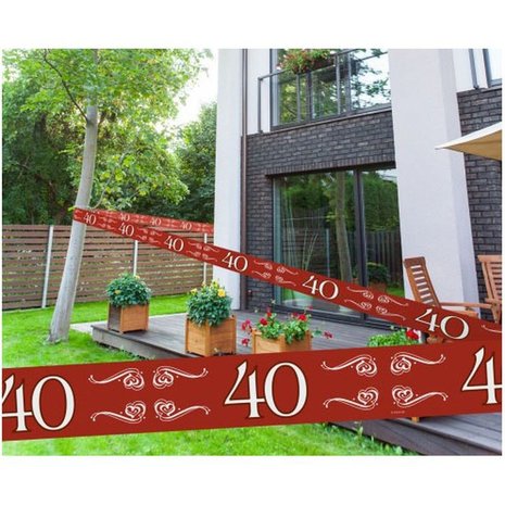 Barrier tape 40th anniversary