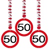 Folat Dekorative Spirale, 50 Verkehrsschilder, 3 Stück Folat Dekorative Spirale, 50 Verkehrsschilder, 3 Stück