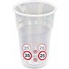 Folat Beker Verkeersbord 25 jaar | 10 stuks Folat Beker Verkeersbord 25 jaar | 10 stuks